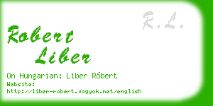 robert liber business card