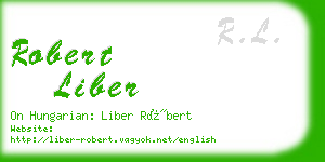 robert liber business card